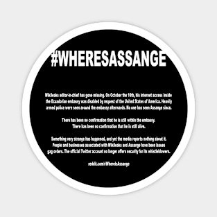 #Wheresassange Magnet